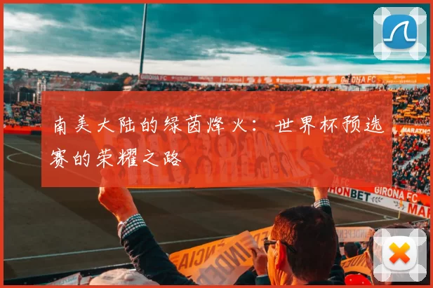 南美大陆的绿茵烽火：世界杯预选赛的荣耀之路