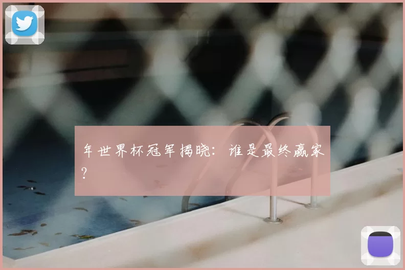 年世界杯冠军揭晓:谁是最终赢家?